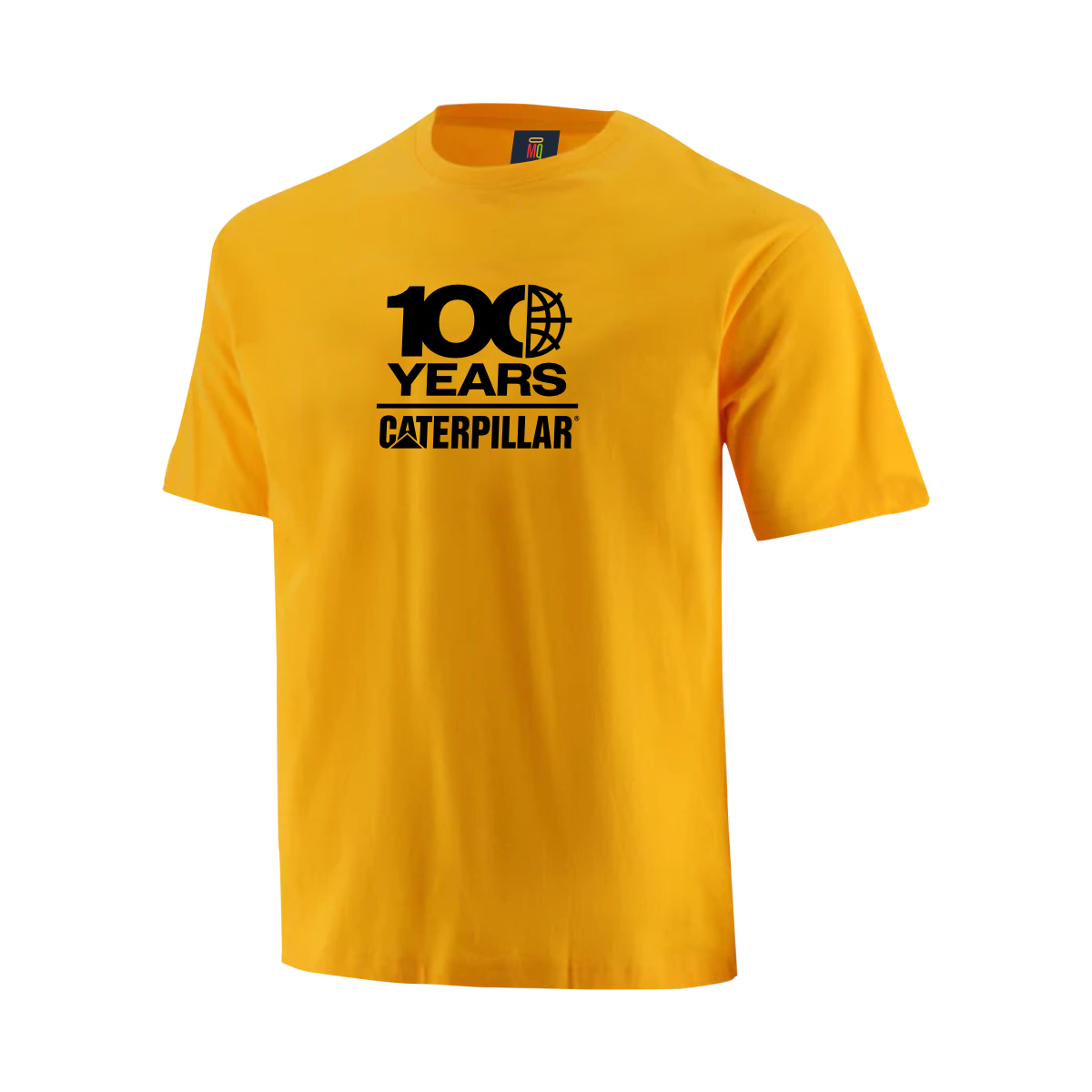 Cat 100 Year Core T-Shirt Yellow